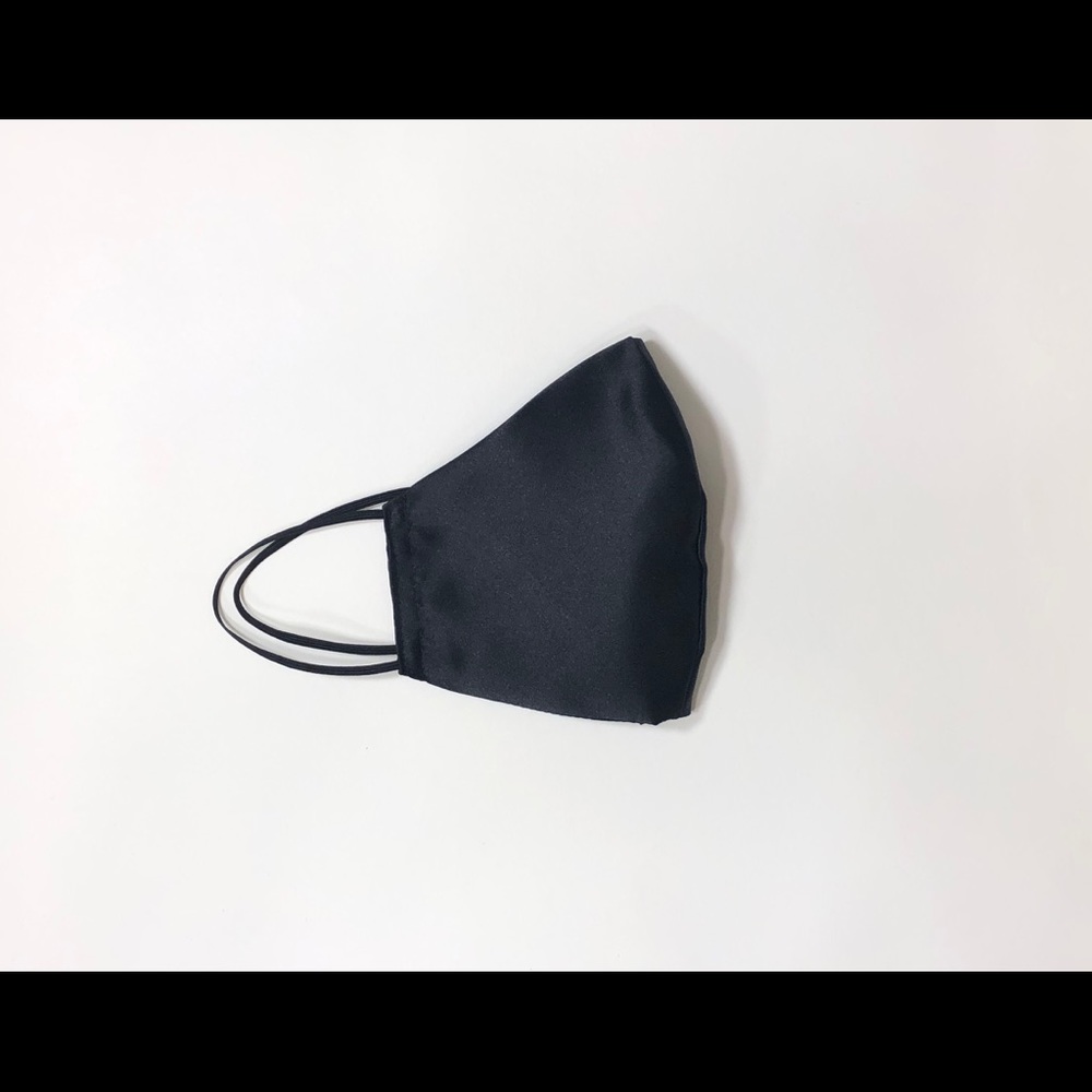 Silky Black Face Mask